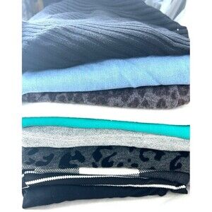 Lot of 10 Womens Shirts Mixed Brand Tank Sweater Open Cardigan Chambray L 1139Rk